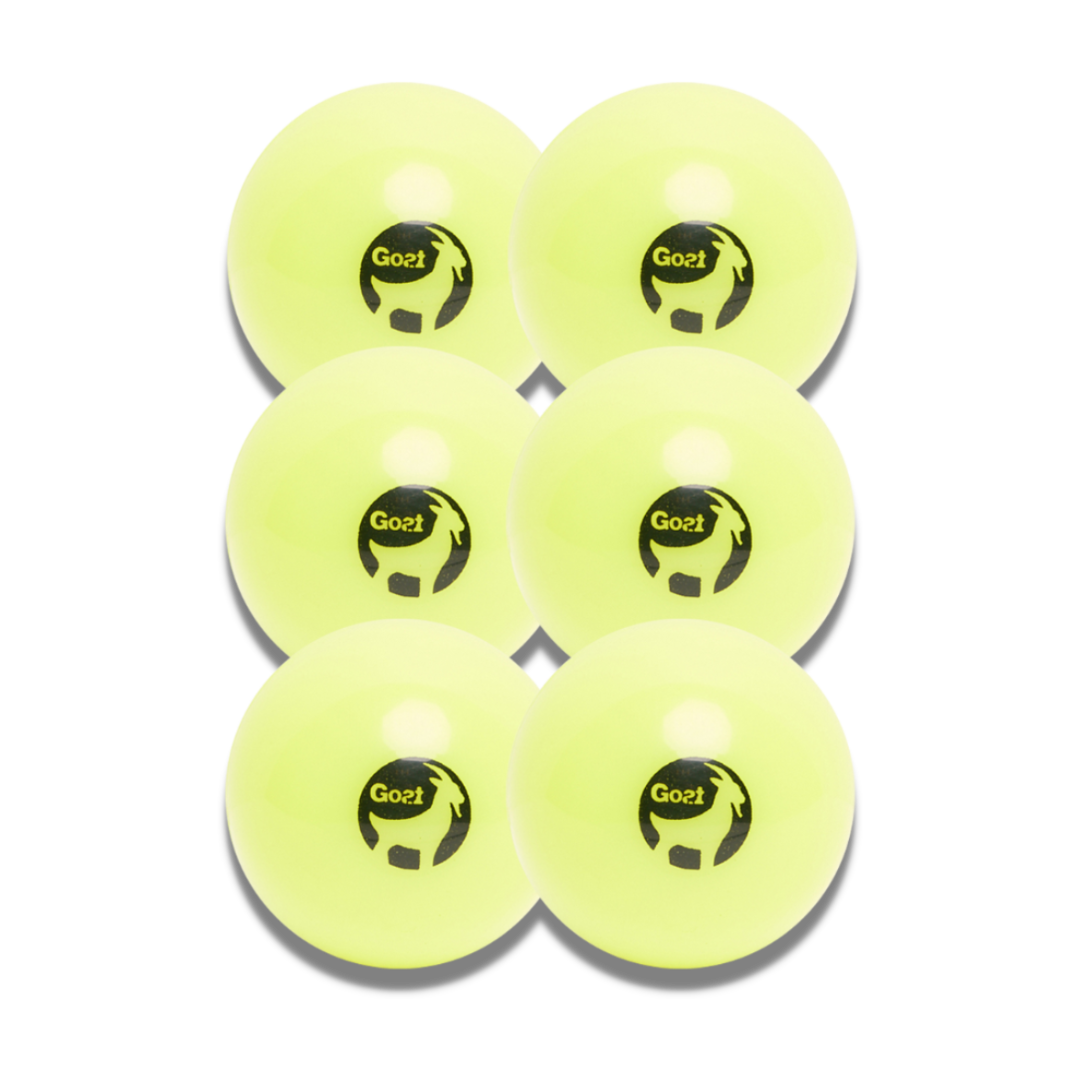 GOAT® 6-pack Indoor Balls | Yellow