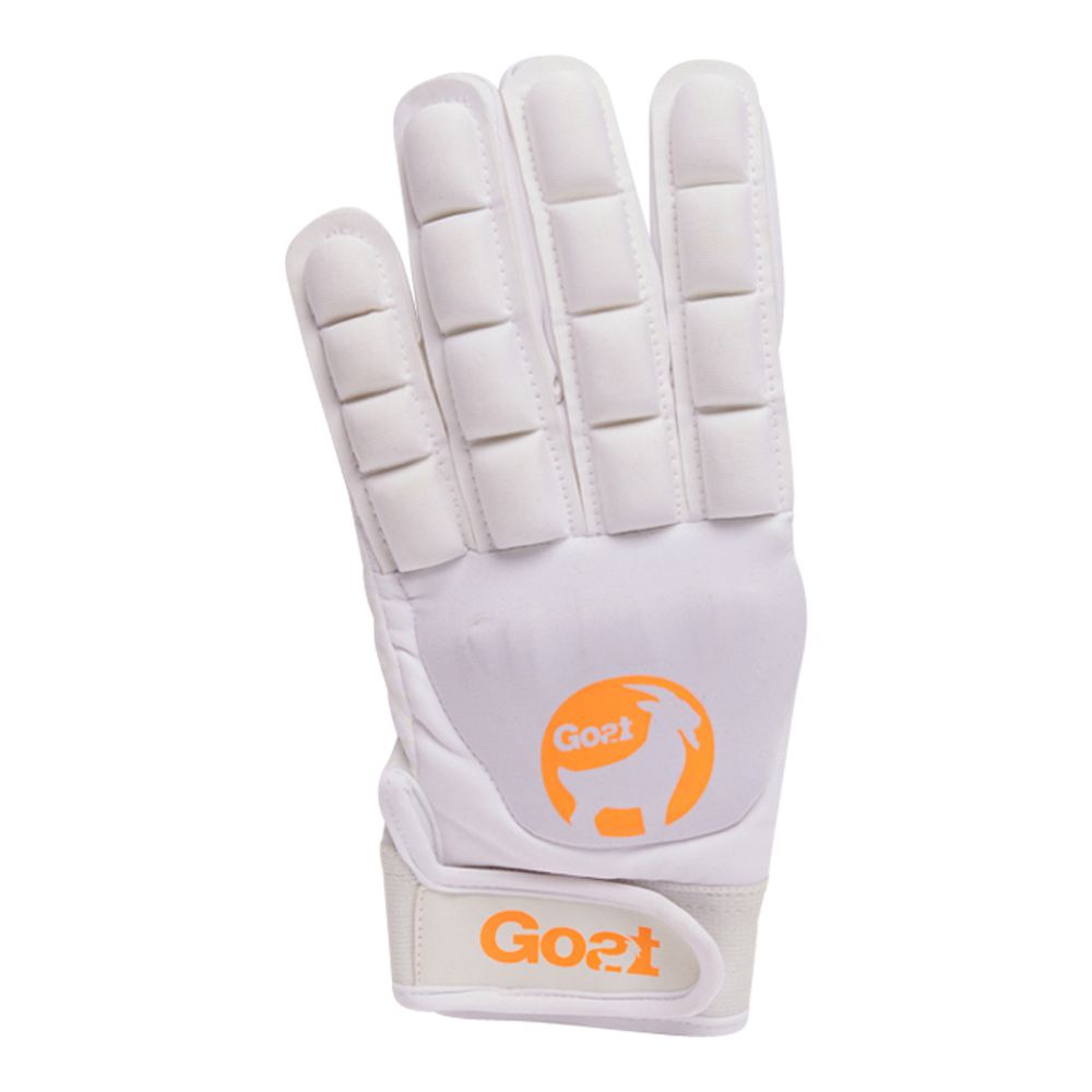 GOAT® Glove Full Finger | White/Orange