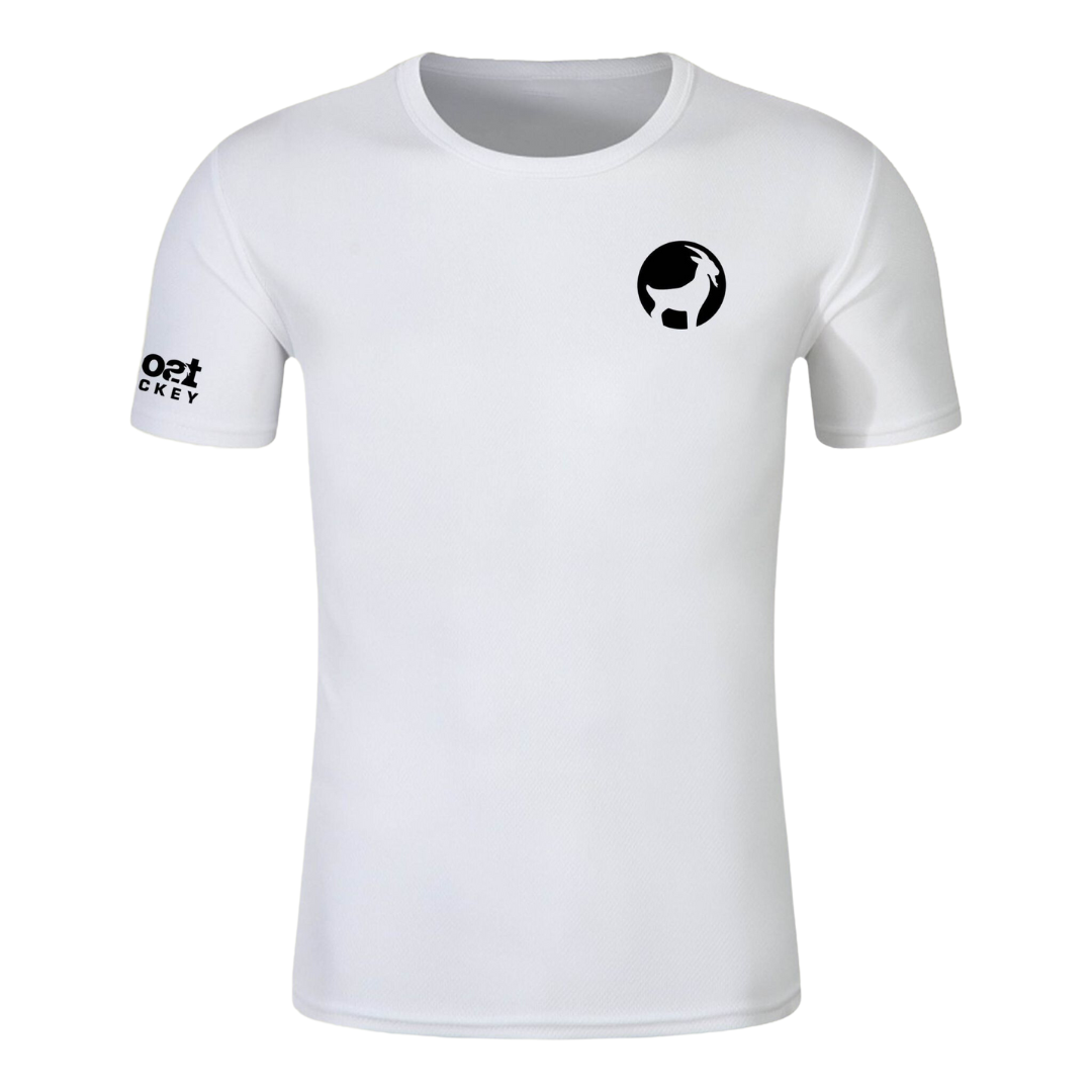 TEC T-shirt Small Print | White/Black | Unisex