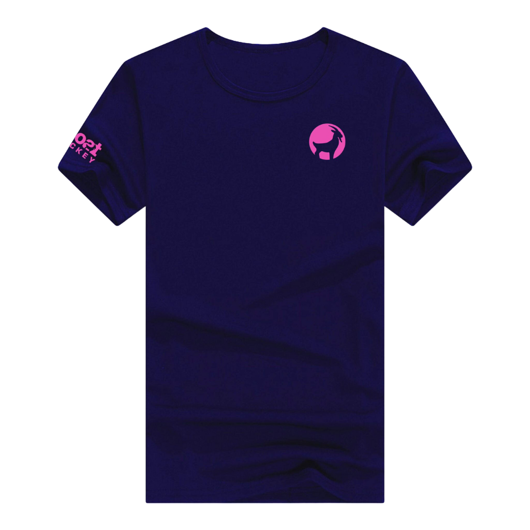 TEC T-shirt Small Print | Navy/Pink | Unisex