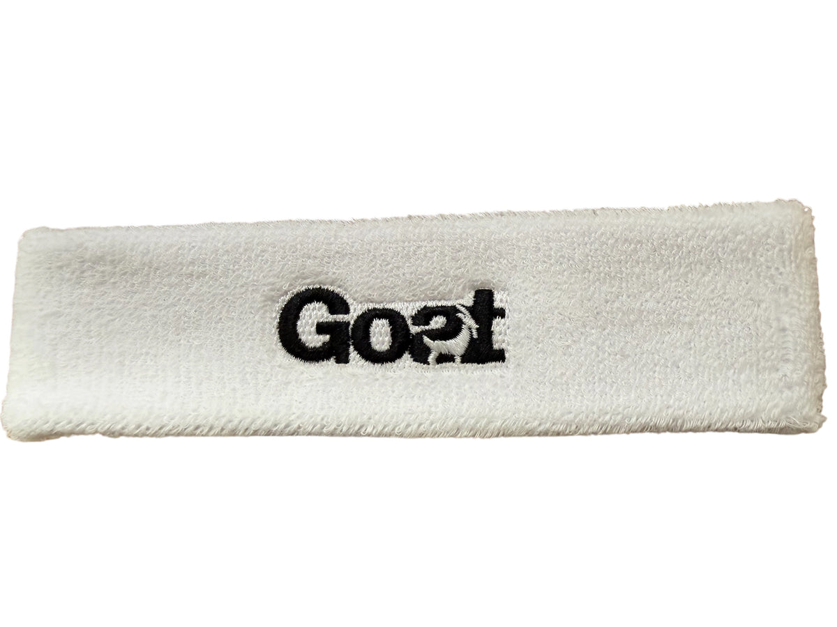 GOAT® Sweatband Hair | White/ Black