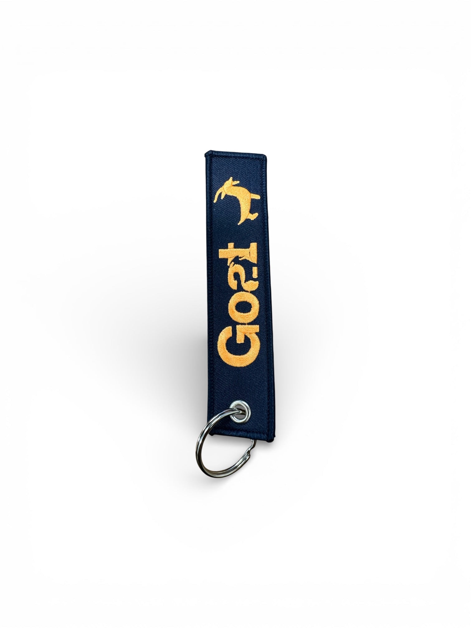 GOAT® Keychain | Navy / Orange