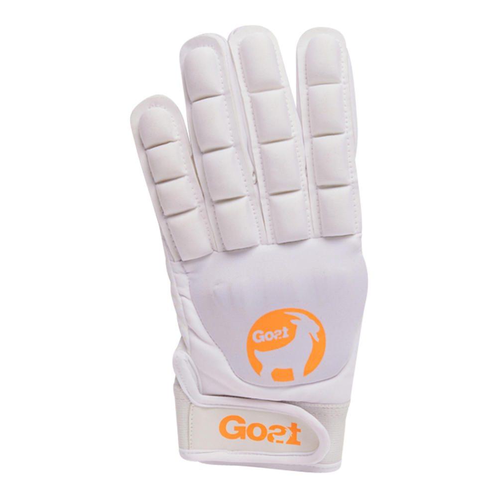 Glove Full Finger | White/Orange