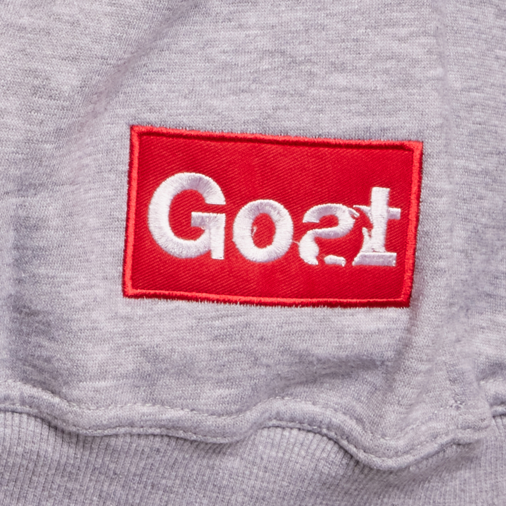 Hoodie Embroidery | Grey/Red/White | Men