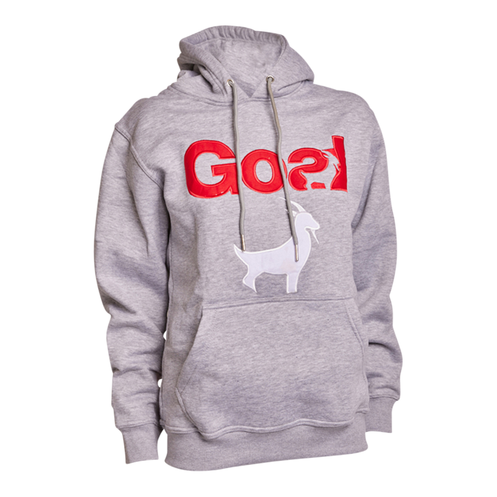 Hoodie Embroidery | Grey/Red/White | Men