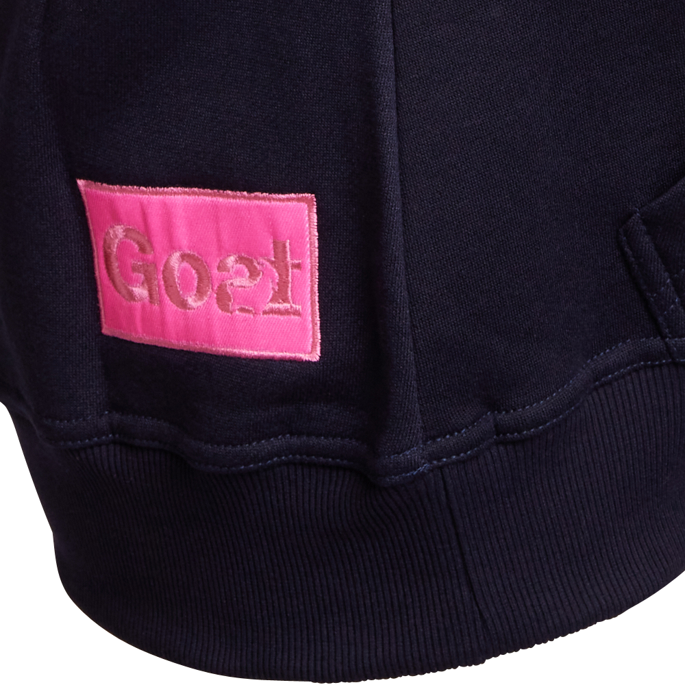 Hoodie Embroidery | Navy/Pink | Women