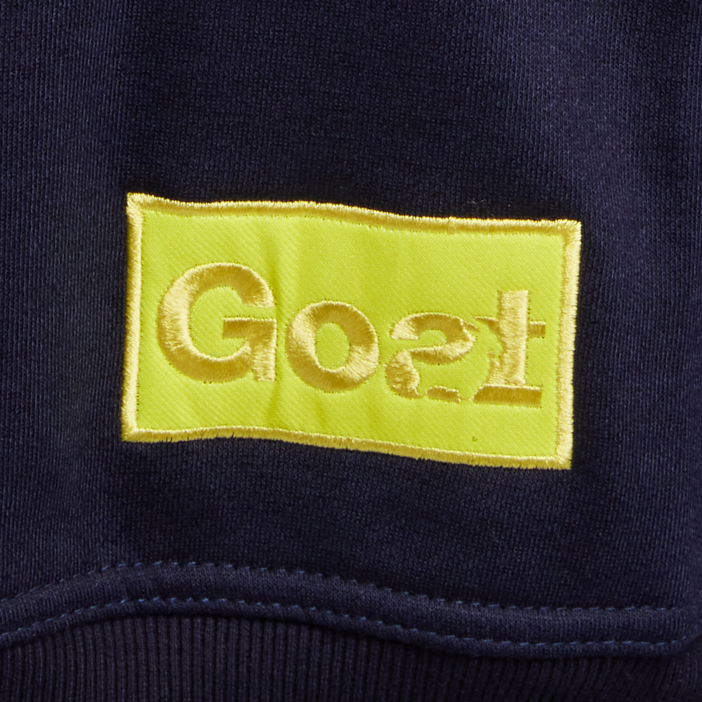 Hoodie Embroidery | Navy/Yellow | Men
